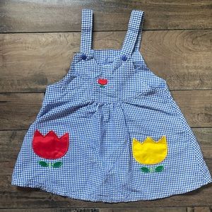 Vintage dress, tulip pockets, 18m